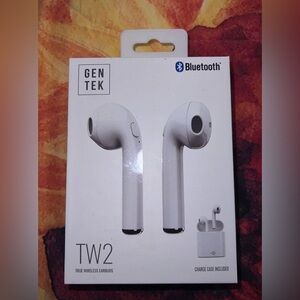 TW2 White Bluetooth True Wireless Earbuds